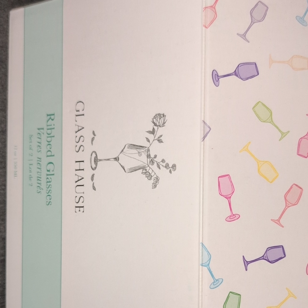 Glass Hause Ribbed Glasses Set